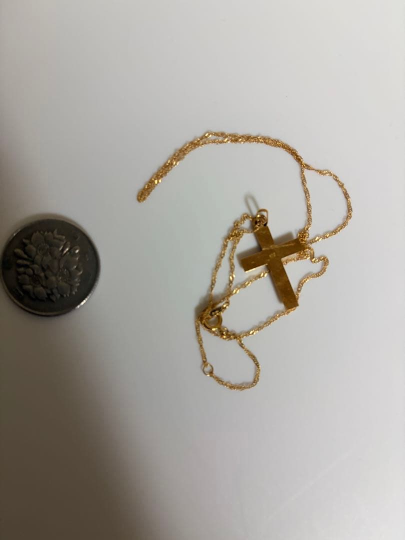 k18クロスネックレス 約40cm