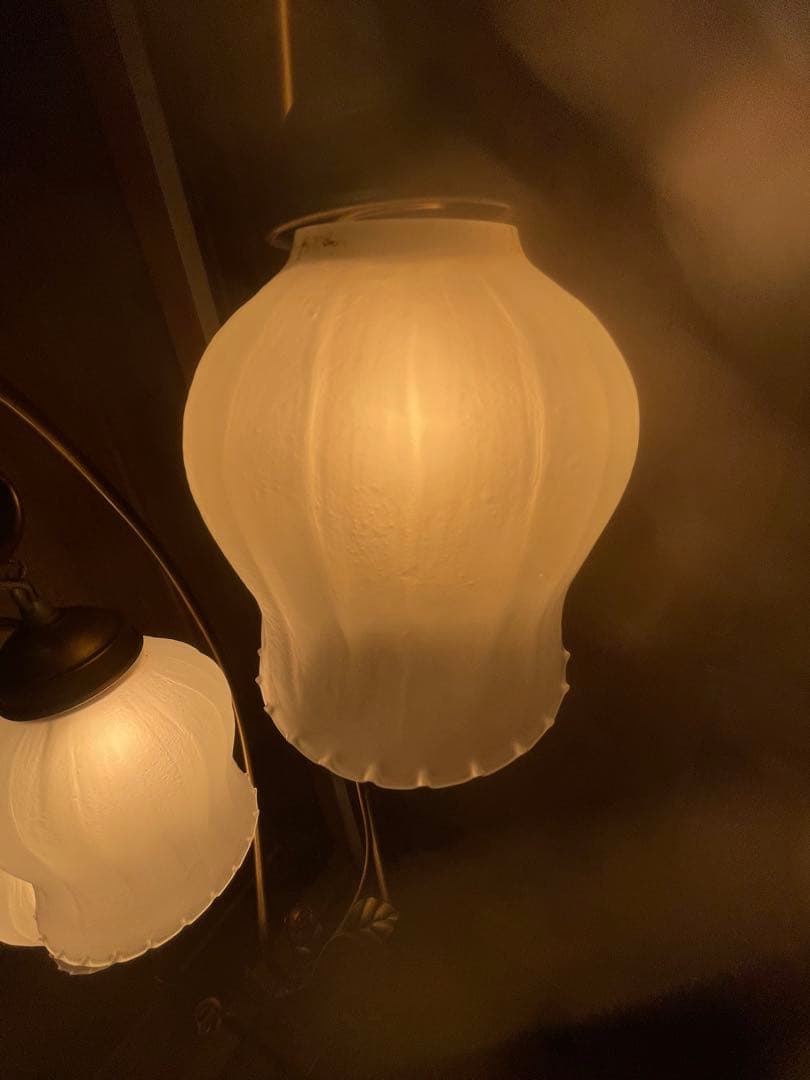 アンティーク フロアライト スタンドライト 照明　三連ローズ　大型