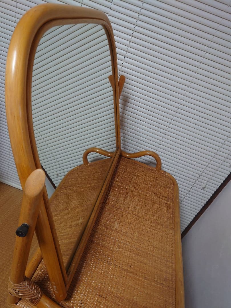 ラタン ドレッサー 鏡台