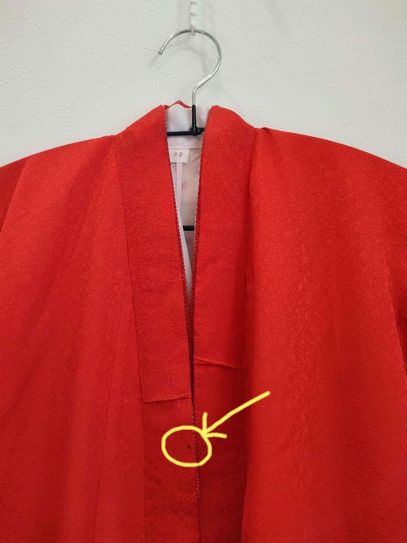 【美品】紅一点　七五三　3歳　正絹　着物・被布・長襦袢などフルセット