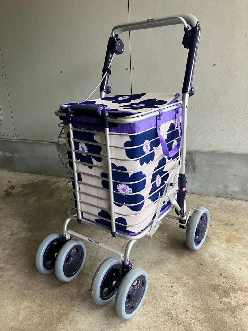 ユーバ産業 ショッピングカート シルバーカー ワイヤーカート