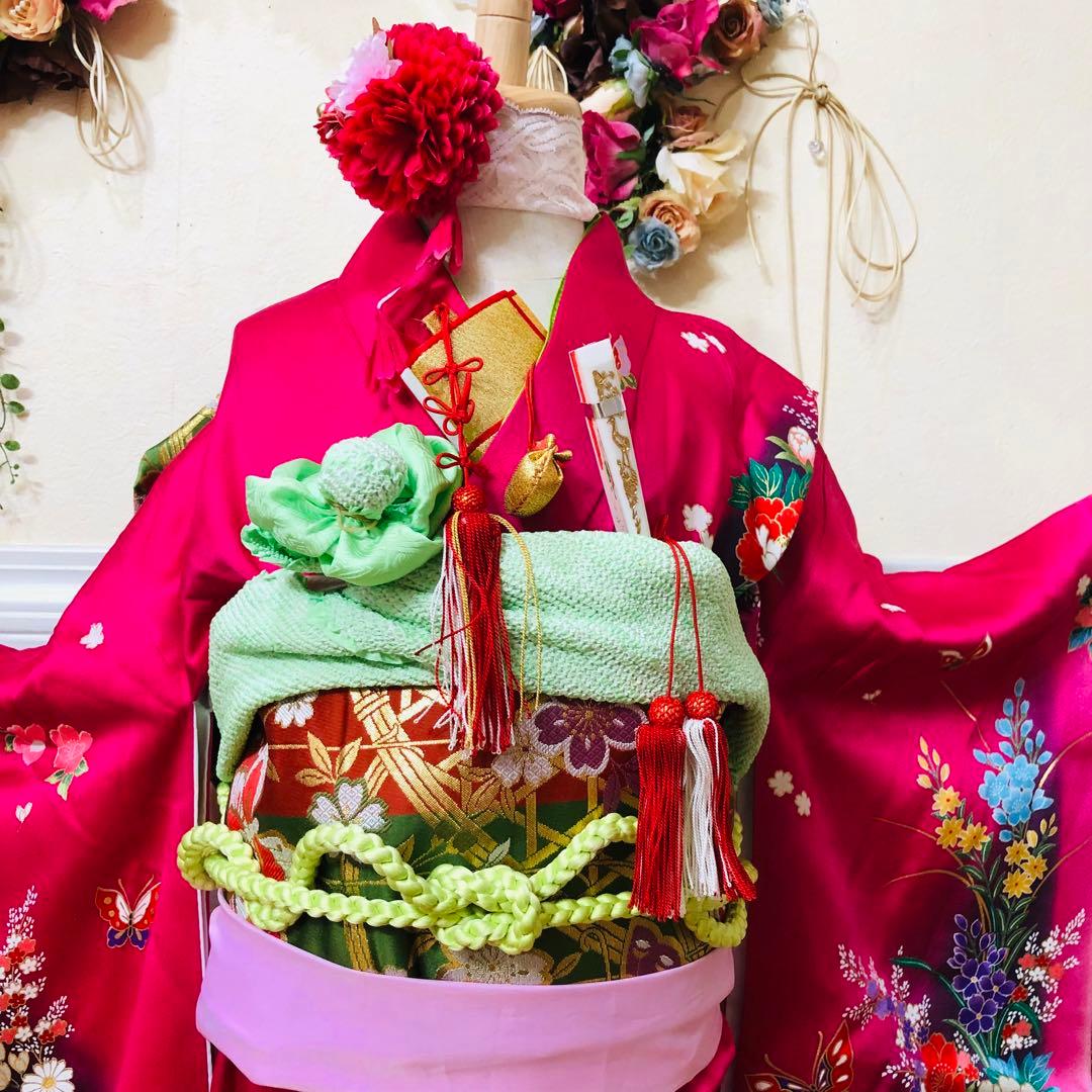 七五三七歳‼正絹豪華ピンクmodern金彩金箔煌びやか際立つ‼️安心フルセット絢爛