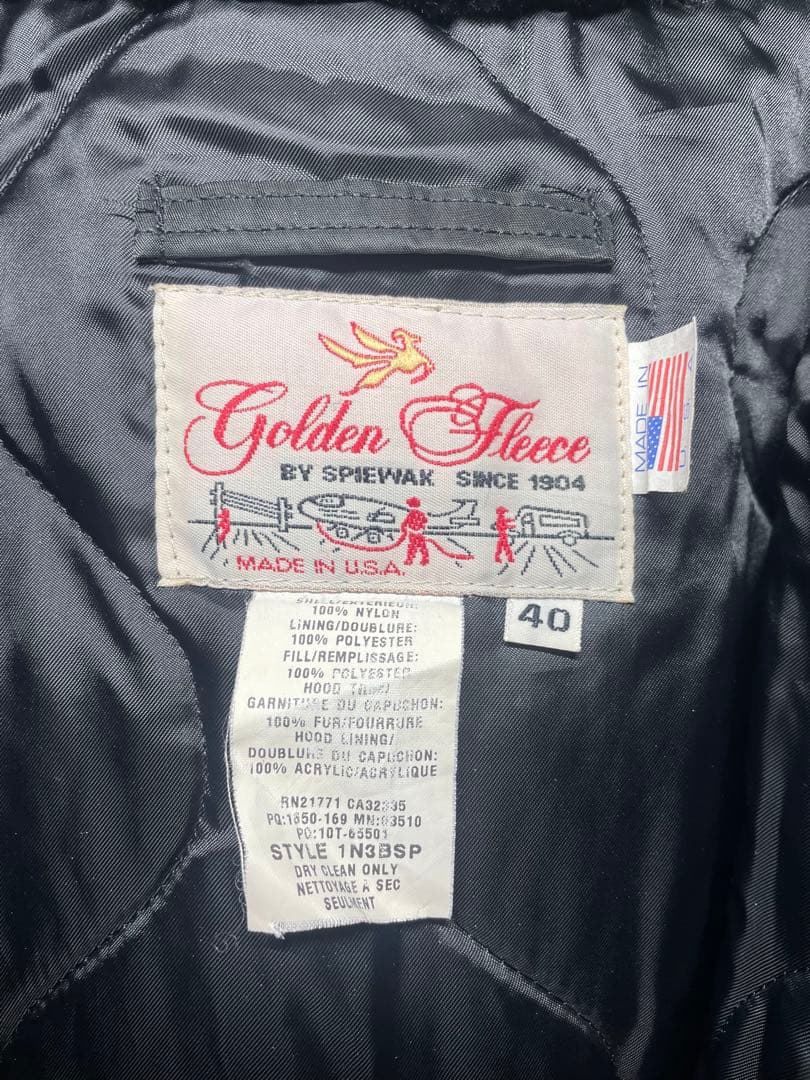 N-3B SPIEWAK 希少色 ターコイズ USA製 XLゴールデンフリース