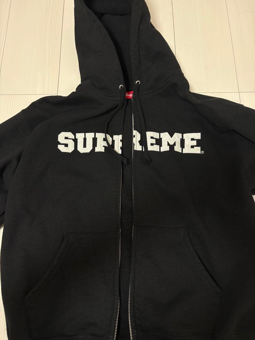 Supreme ブラック ジップフーディー/パーカー