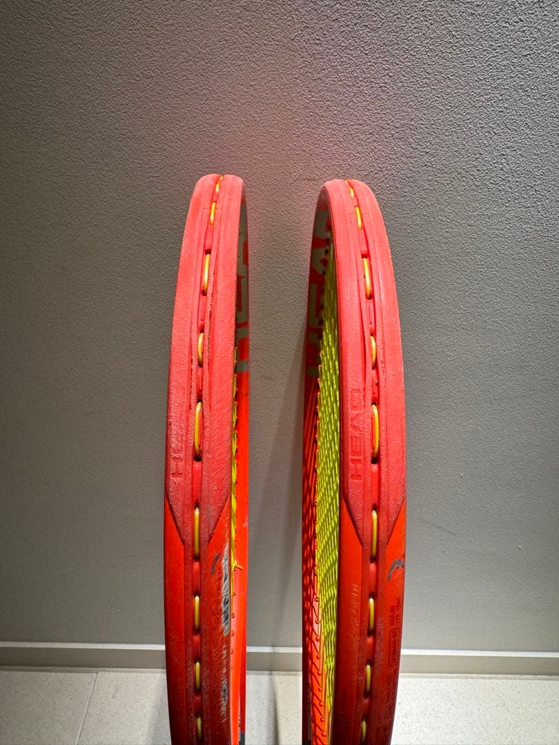 HEAD テニスラケット 2本セット オレンジ
