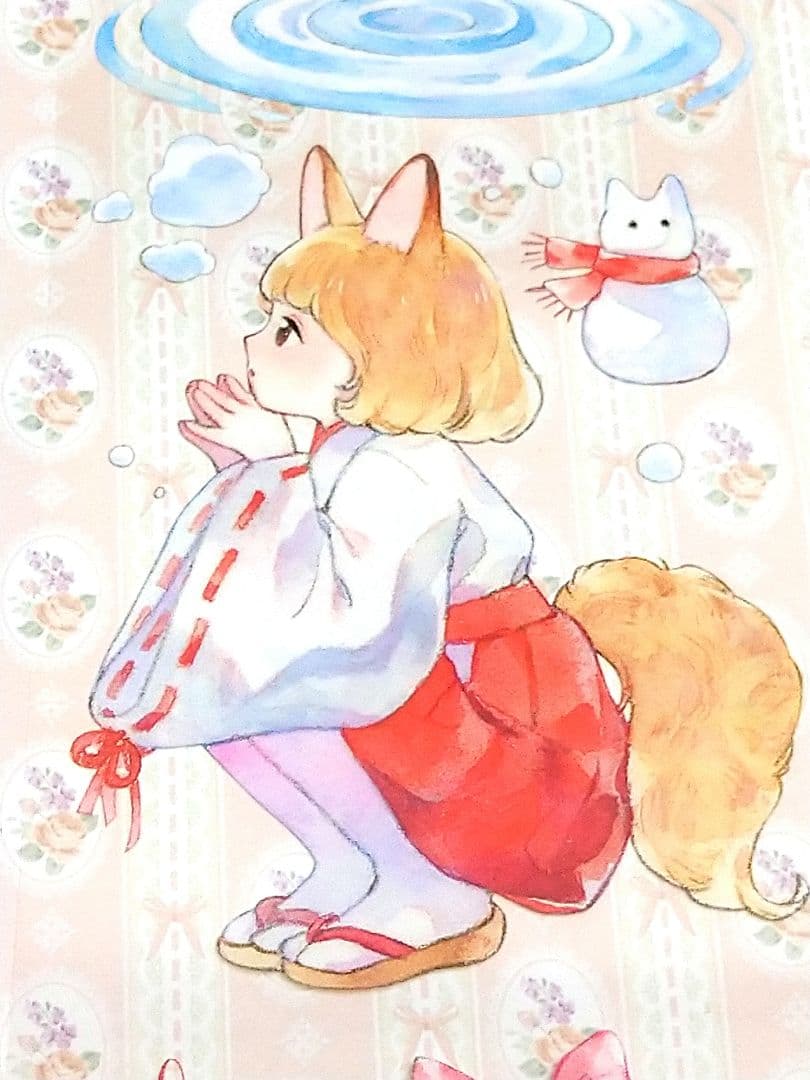 J1031＃御神子の祝福(PET)鲸落印象切り売り海外人物マステ女の子