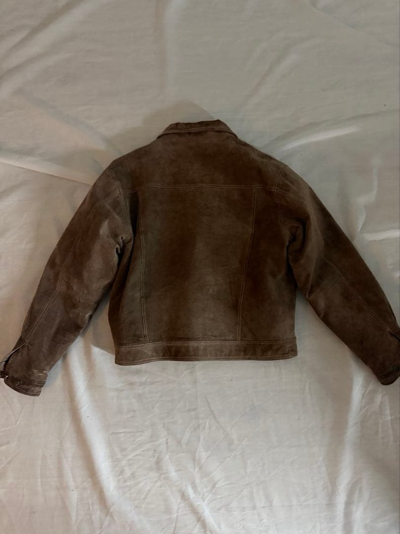80's tracker suède leather jacket 70505