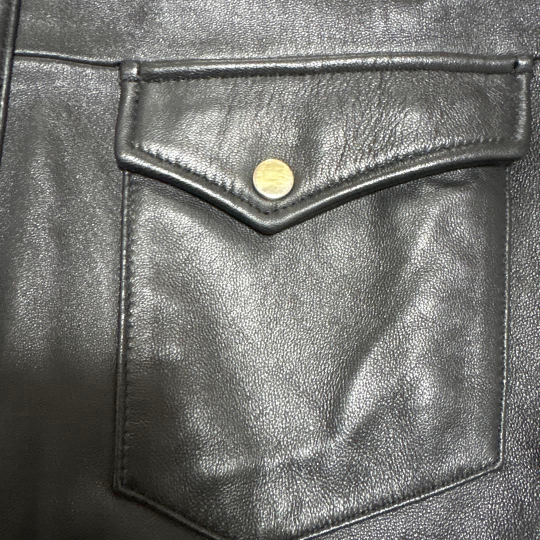 NANO universe シープレザー シャツジャケット