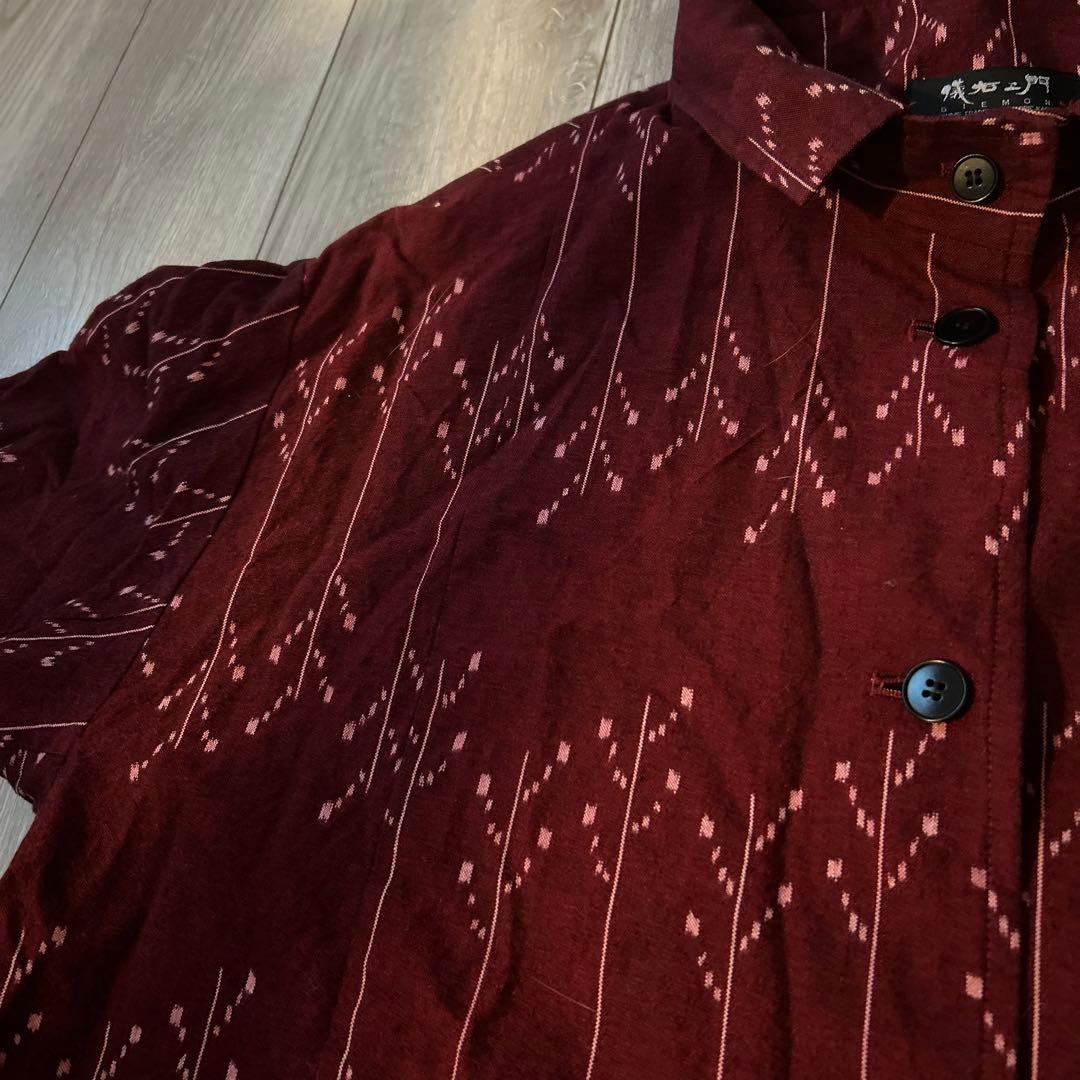 儀右ヱ門　ギエモン　久留米絣　ジャケット　チュニック　はおり