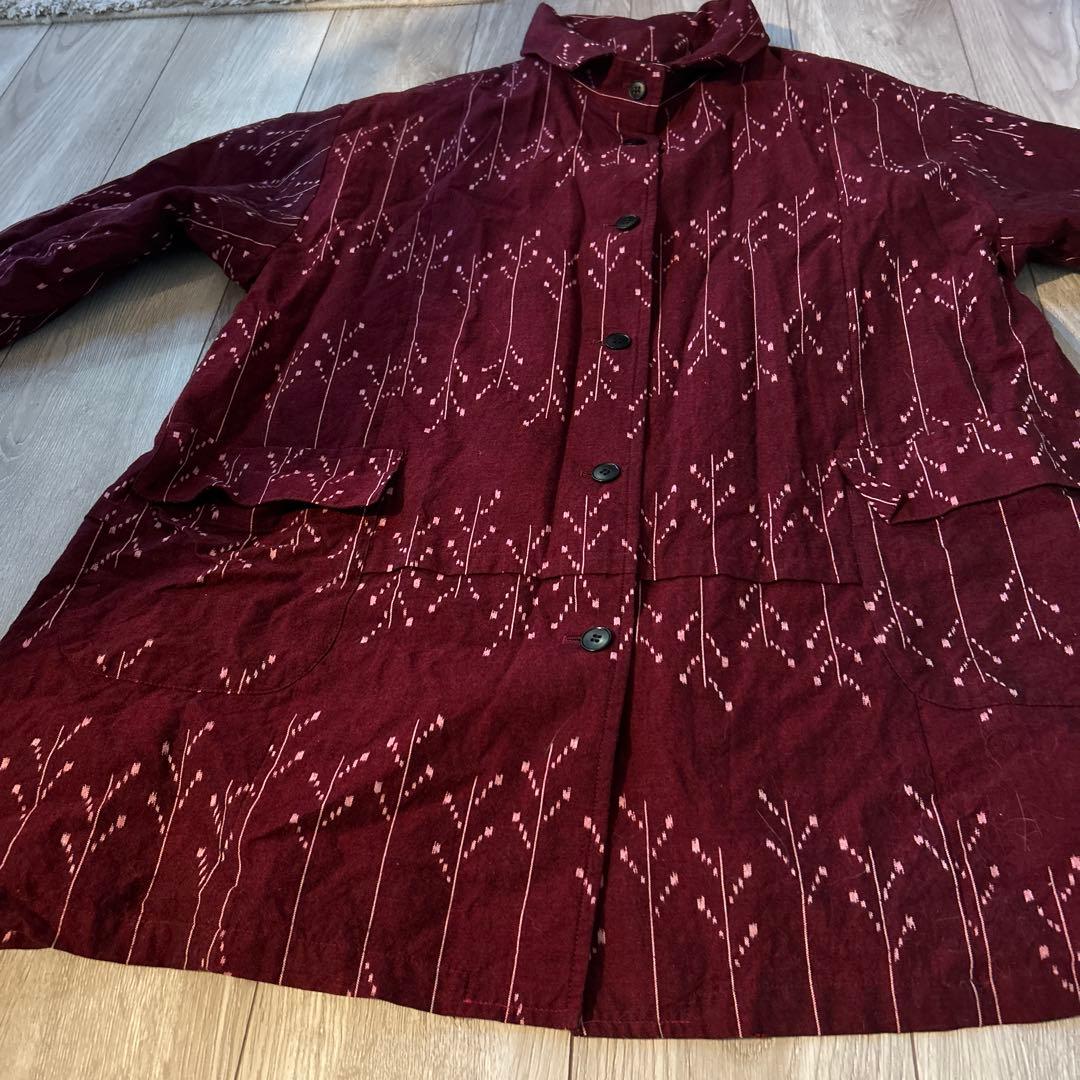 儀右ヱ門　ギエモン　久留米絣　ジャケット　チュニック　はおり