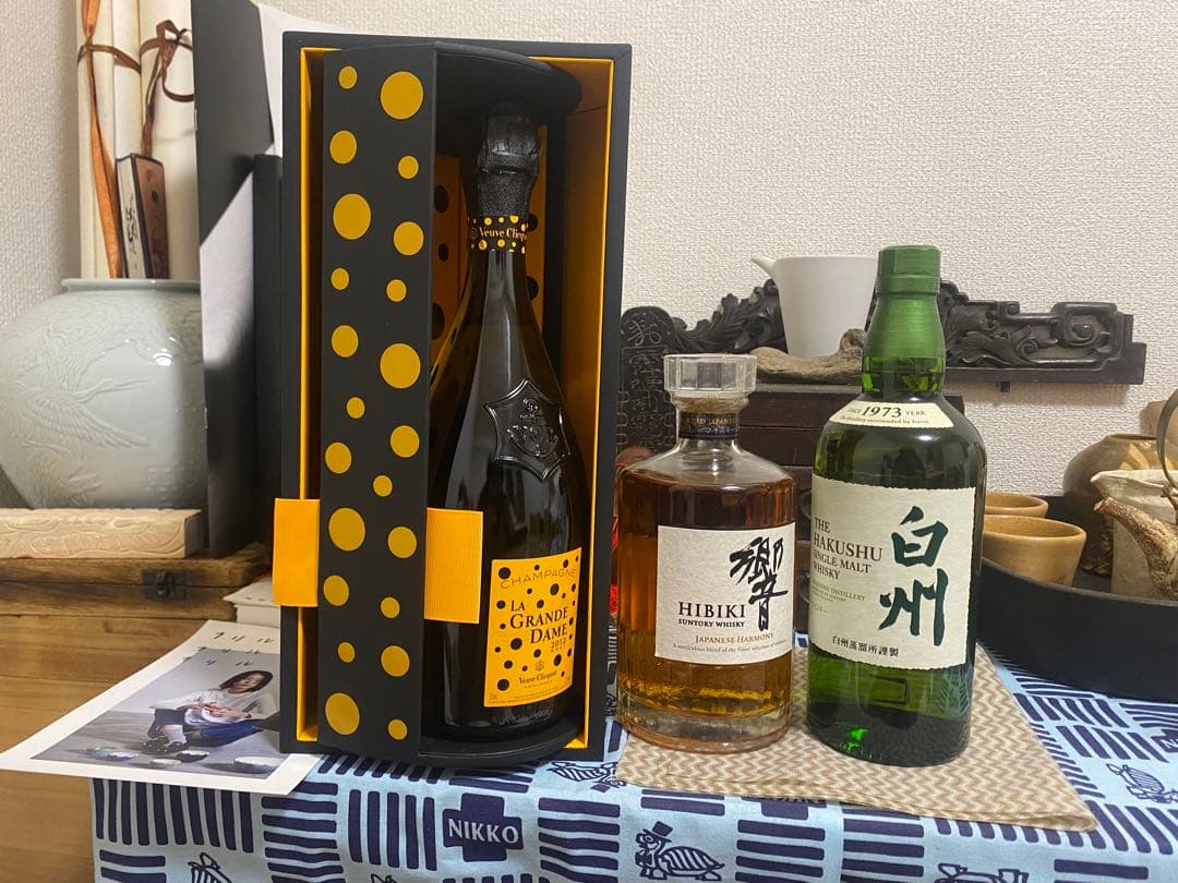 草間彌生コラボシャンパン、響、白州