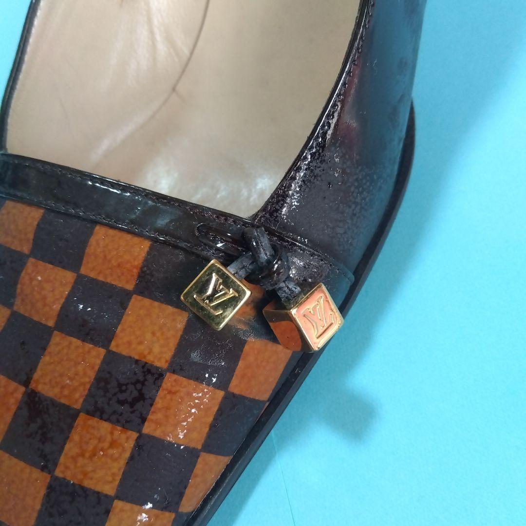 LOUIS VUITTON チェック柄 ハイヒール