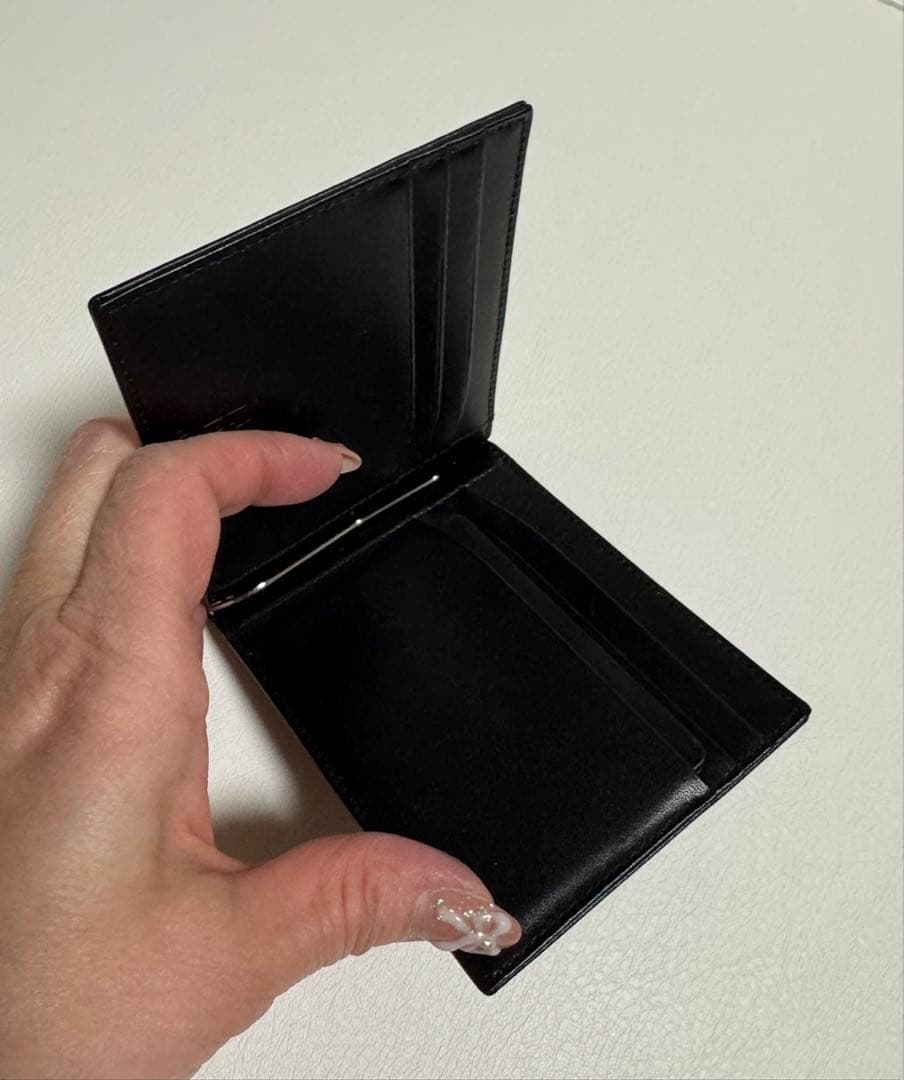モンブラン MONTBLANCレザーマネークリップ ブラック