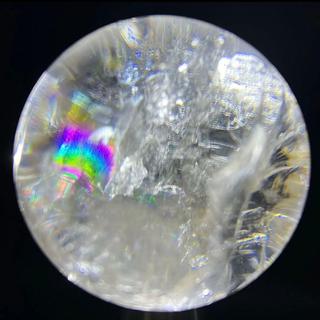✮超目玉✮☆美宝珠☆極品極上 水晶玉✨レインボー レムリアンシード 丸玉 天然石