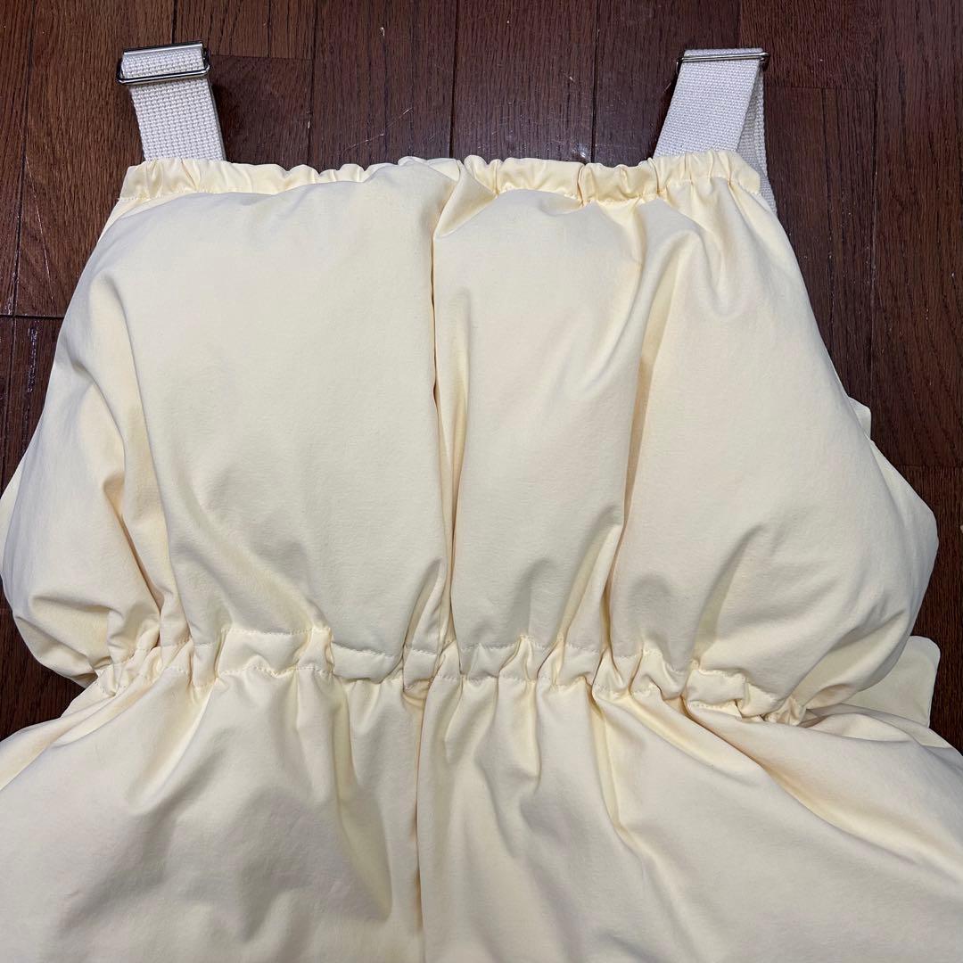 うきこ BELPER ポケットダウンベスト クリームイエロー 23AW