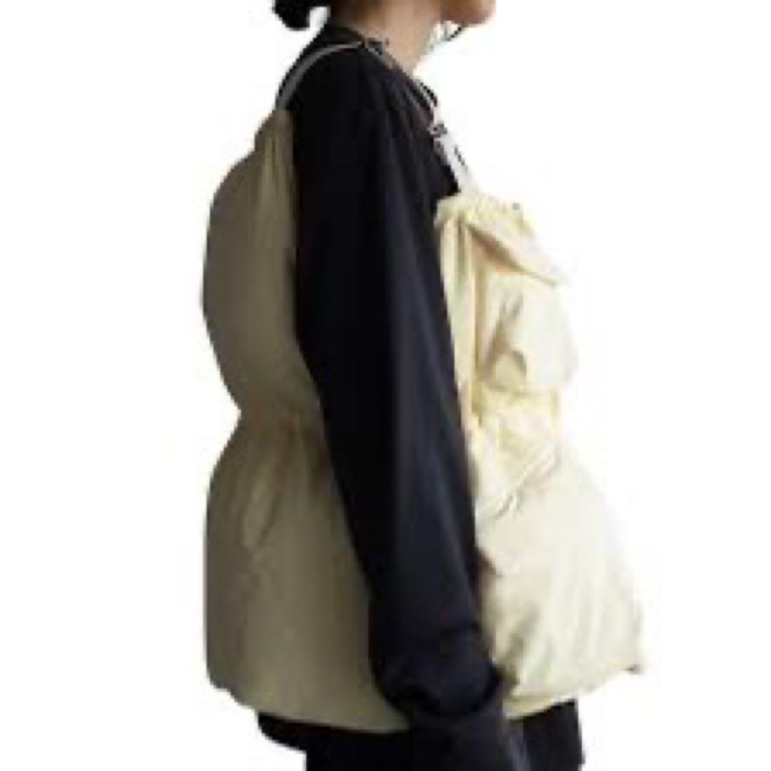 うきこ BELPER ポケットダウンベスト クリームイエロー 23AW