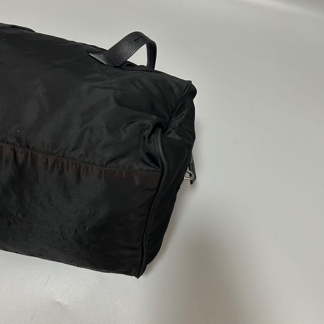 PRADA プラダ 三角プレート ボストンバッグ トラベルバッグ 黒色