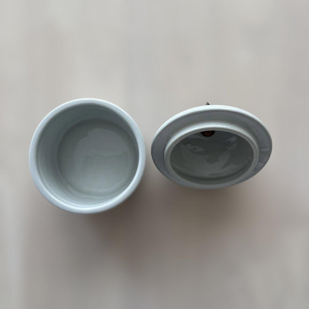 【2個セット】インテリア雑貨 シノワズリ ボックス 鳥 陶器 小物入 おしゃれ