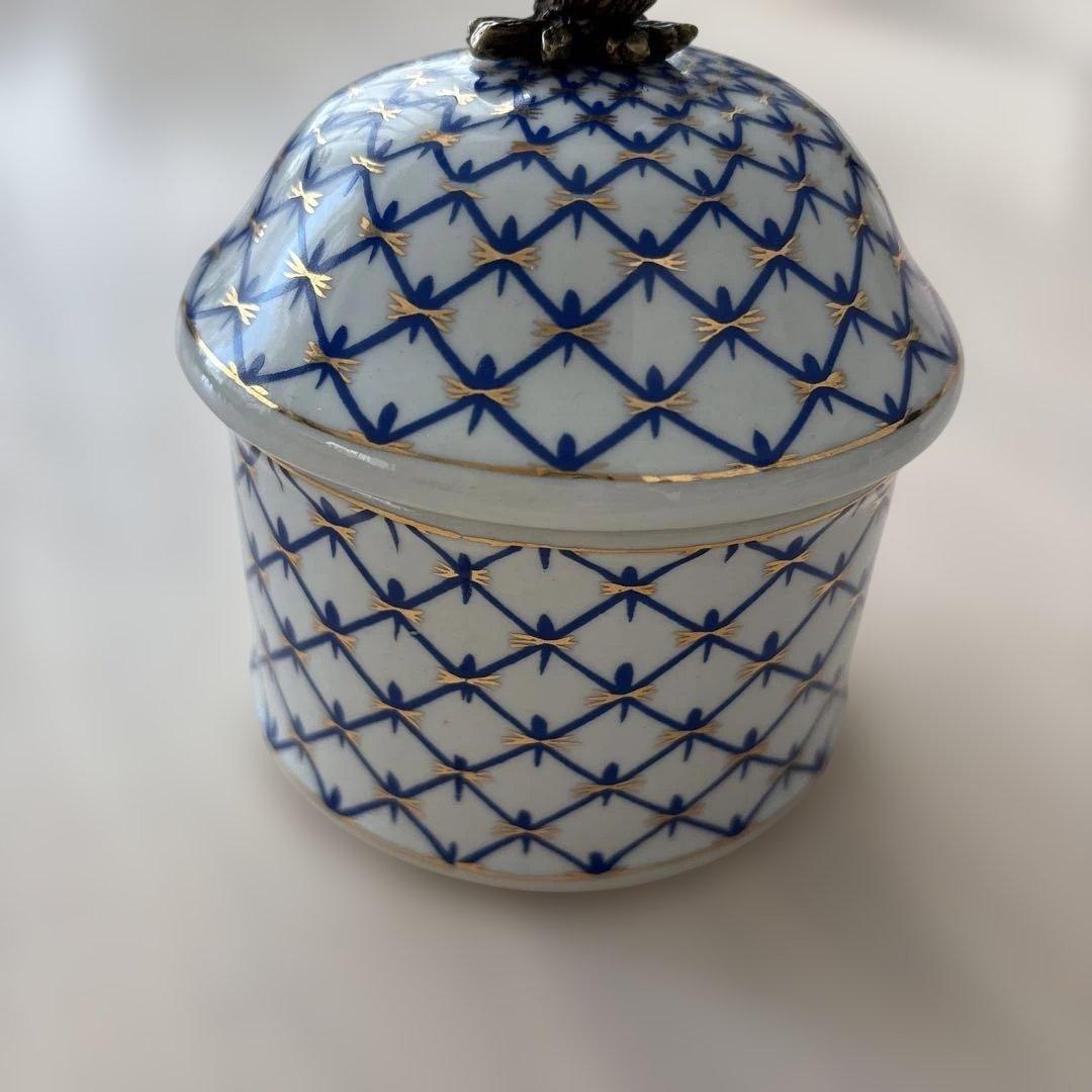 【2個セット】インテリア雑貨 シノワズリ ボックス 鳥 陶器 小物入 おしゃれ