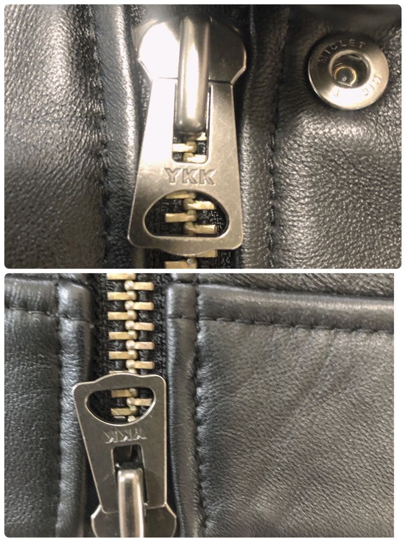 ✨美品　AVIREX アヴィレックス ベル　ラム レザー　ダブルライダース