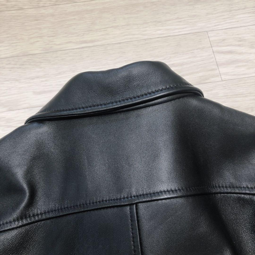 ✨美品　AVIREX アヴィレックス ベル　ラム レザー　ダブルライダース