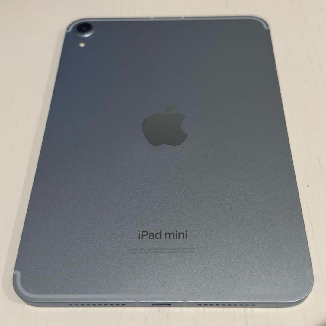 【美品】iPad mini 7 128GB Wi-Fi+Cellular ブルー