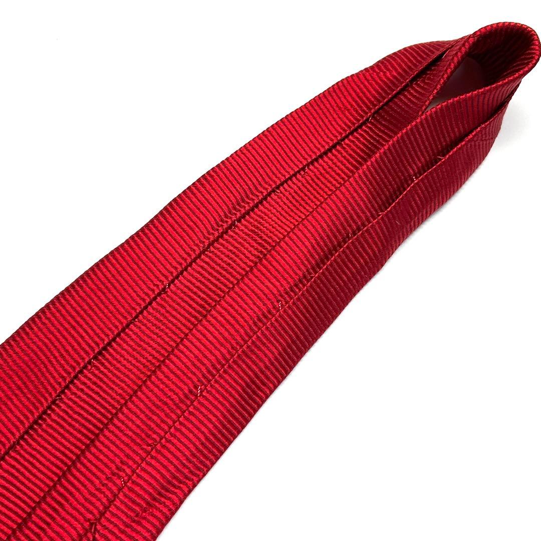 【未使用に近い✨】クリスチャンディオール ネクタイ レッド 無地 ソリッド