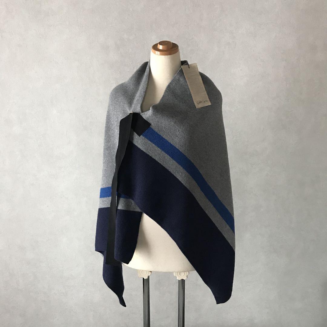 S　新品　イタリア製　カシミヤ混ショール