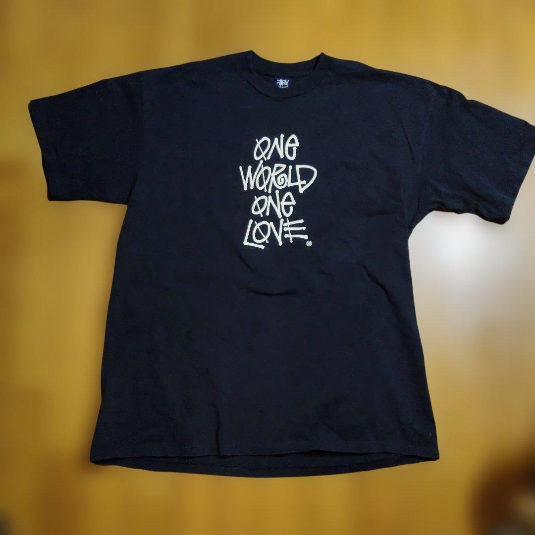 OLD Stüssy ONE WORLD ONE LOVE Tシャツ XL