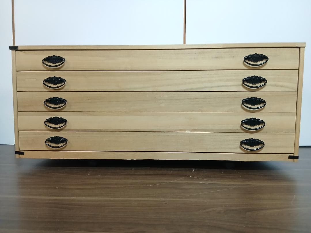 桐たんす　５段　衣装ケース　収納　着物