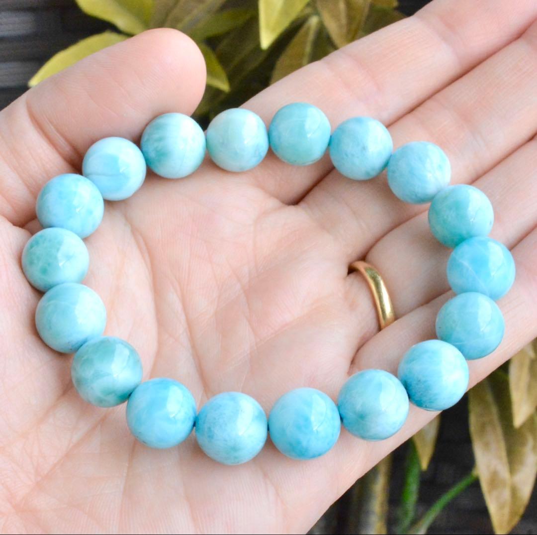 ラリマー　ブレスレット　11mm