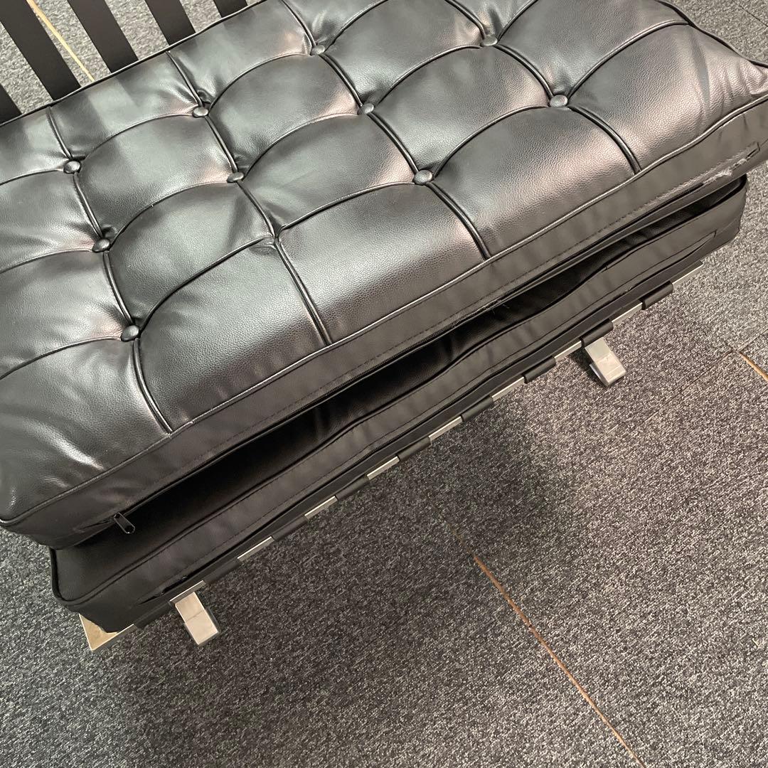 バルセロナチェア　リプロダクト　ブラック　チェアのみ　直接引取可　S687