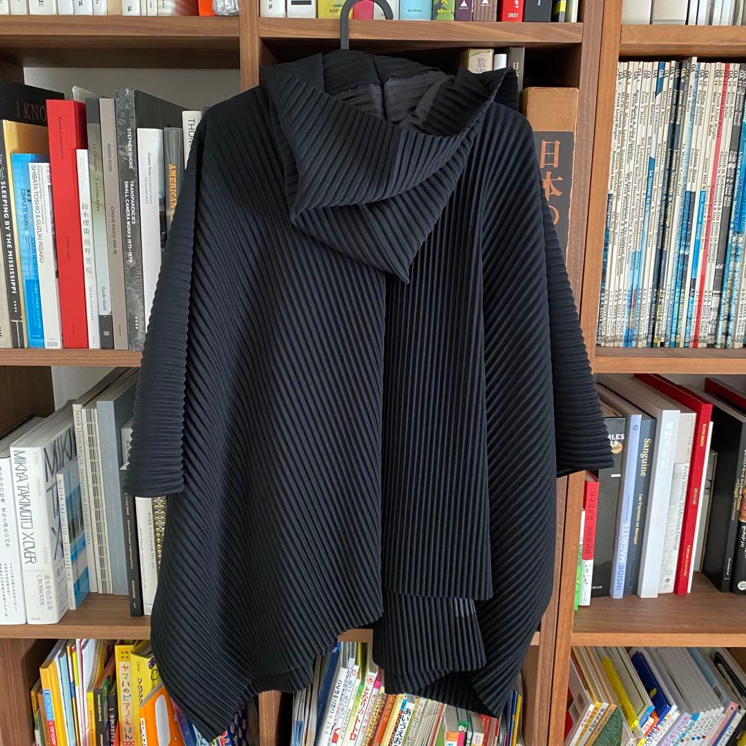 オムプリッセ　フードカーディガン