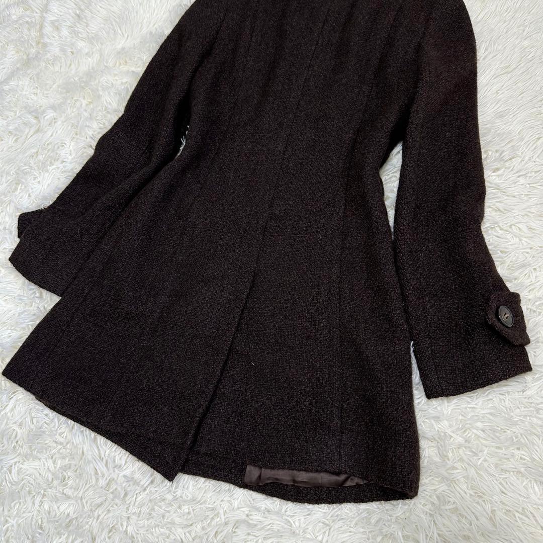 ドルチェアンドガッバーナ　ダークブラウン ダブルブレストコート