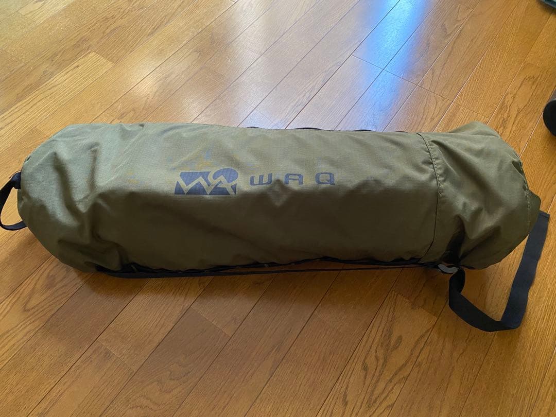 WAQ コット ワイドタイプ　オリーブグリーン 収納バッグ付き