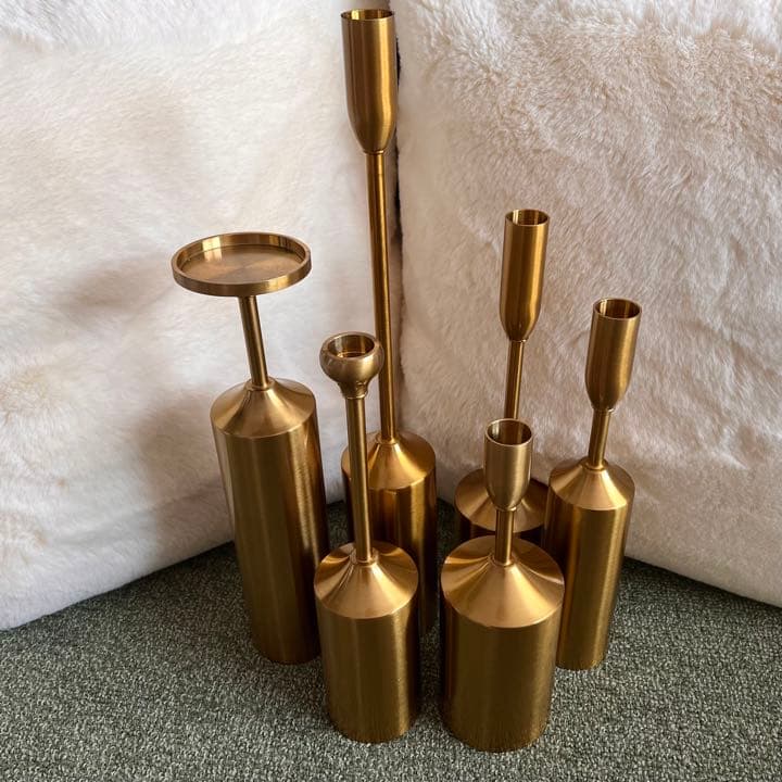 真鍮ロウソク立て キャンドルホルダー 蠟燭台 アンティーク