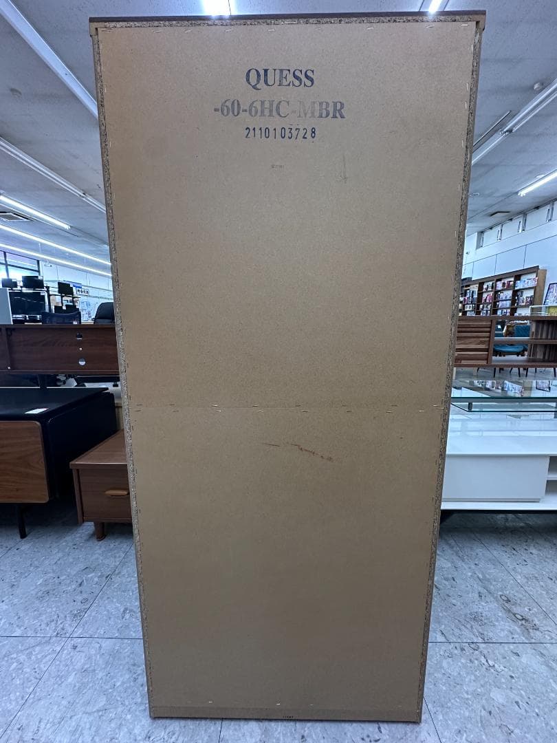 ニトリ　チェスト　6段　クエス60　ブラウン