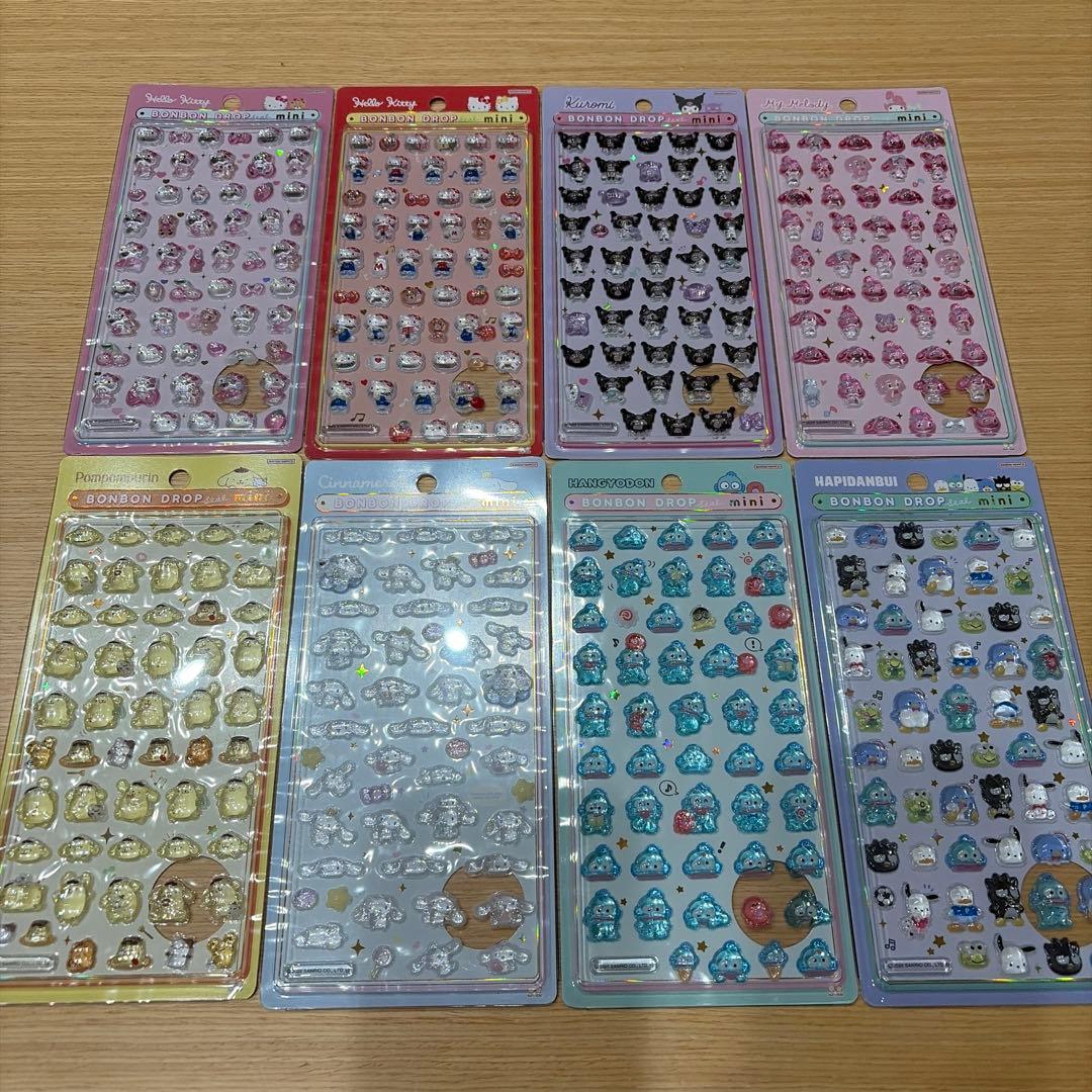 【正規品】ボンボンドロップシール　ミニ　コンプリートセット　サンリオ