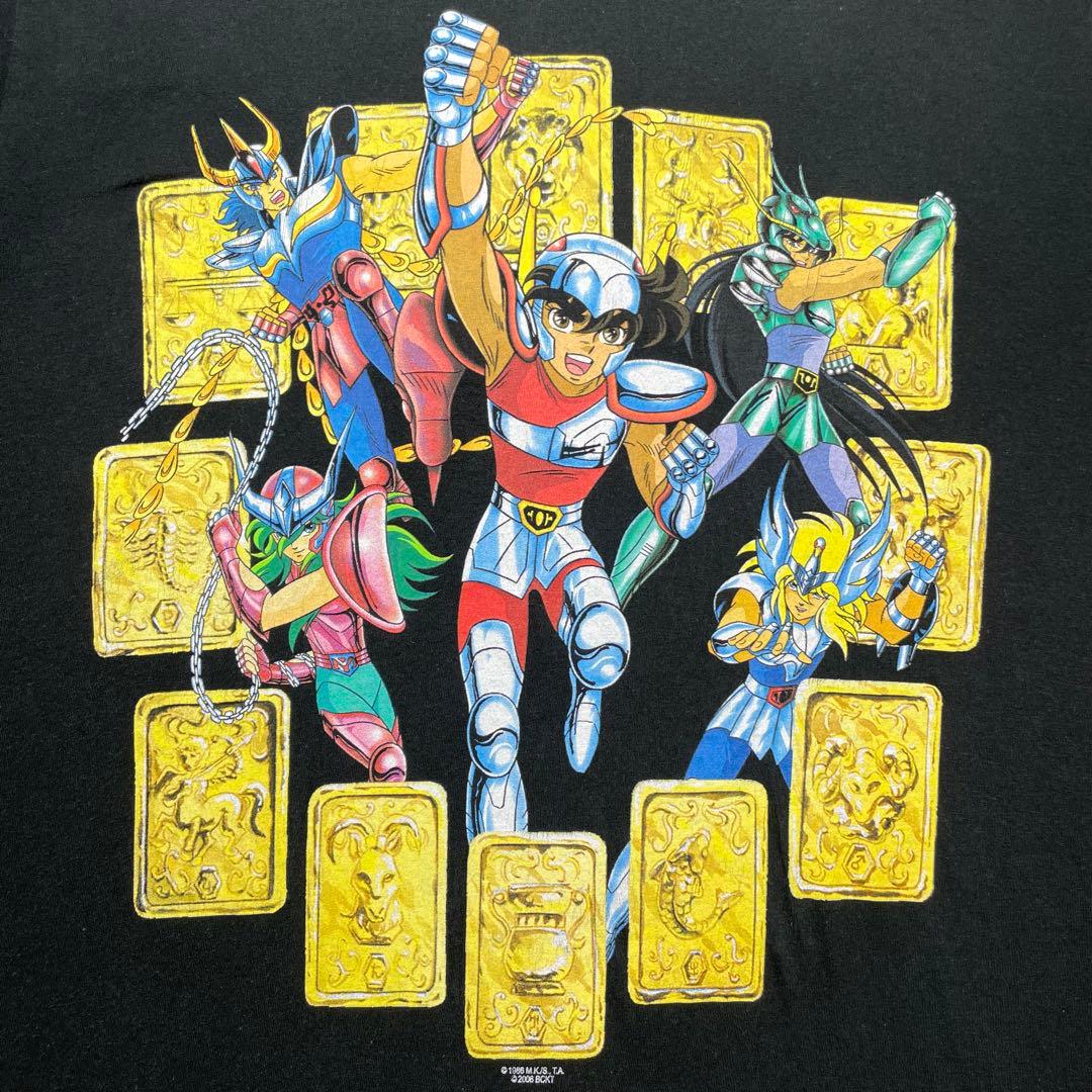 ヴィンテージ　聖闘士星矢　アニメ　漫画　ドリームカラーズ　ユーロ　Tシャツ　黒