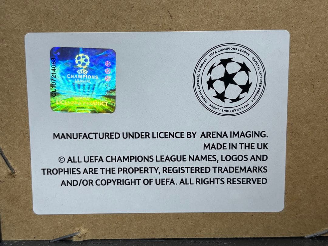 チェルシー 2020-2021 CL優勝記念 フォトフレーム トロフィーリフト