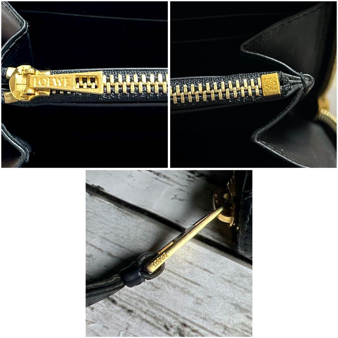 Rio✨希少LOEWEロエベ長財布パズルレースジップアラウンドbind黒
