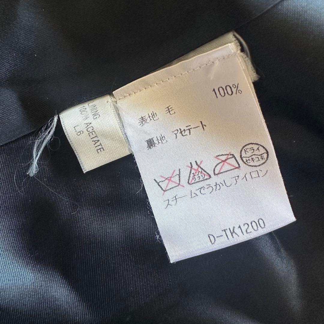 アクアスキュータム　英国製　ロングコート　ラグラン袖　Aライン　黒　ブラック