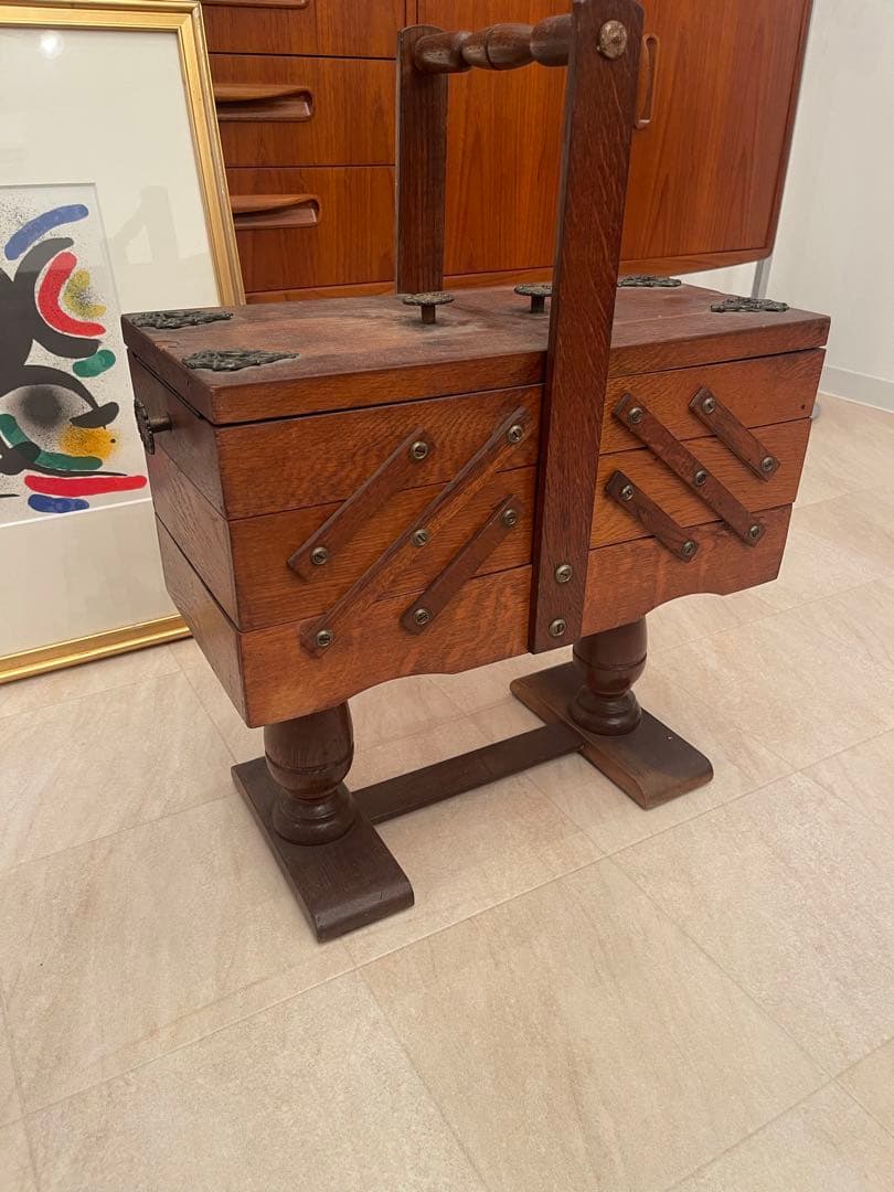 アンティーク　ソーイングボックス　A