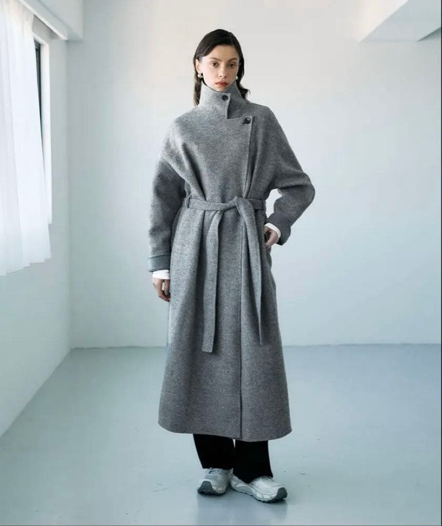 大特価‼︎【新品未使用】N.O.R.C ジーロンウールシルクネップリバーコート