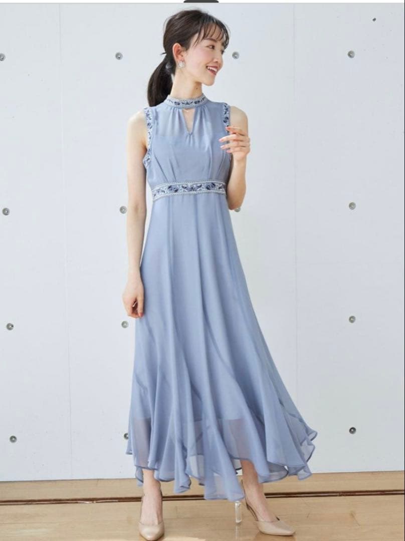 ニャンコ先生専用⭐︎ マーキュリーデュオ カラーエンブロイダリードレス