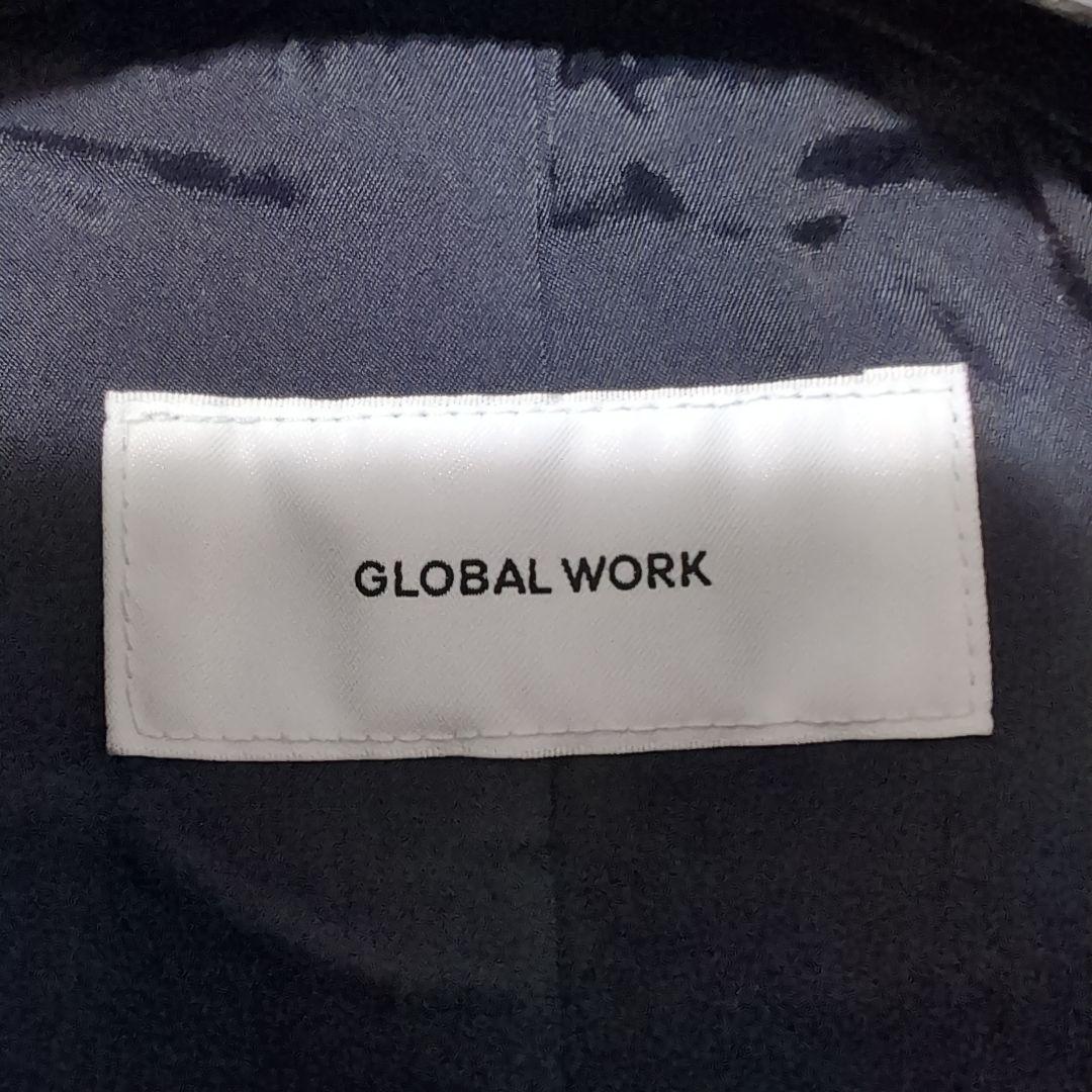 ★新品★未使用★グローバルワーク★軽やかストレッチ2ウェイコートSサイズネイビー