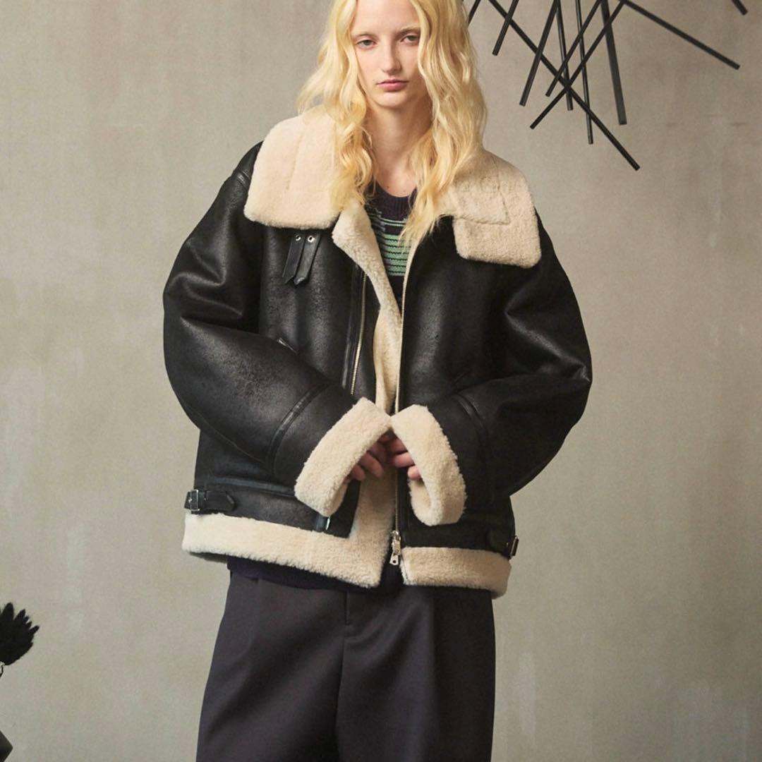 メゾンスペシャルB-3フェイクムートンジャケット