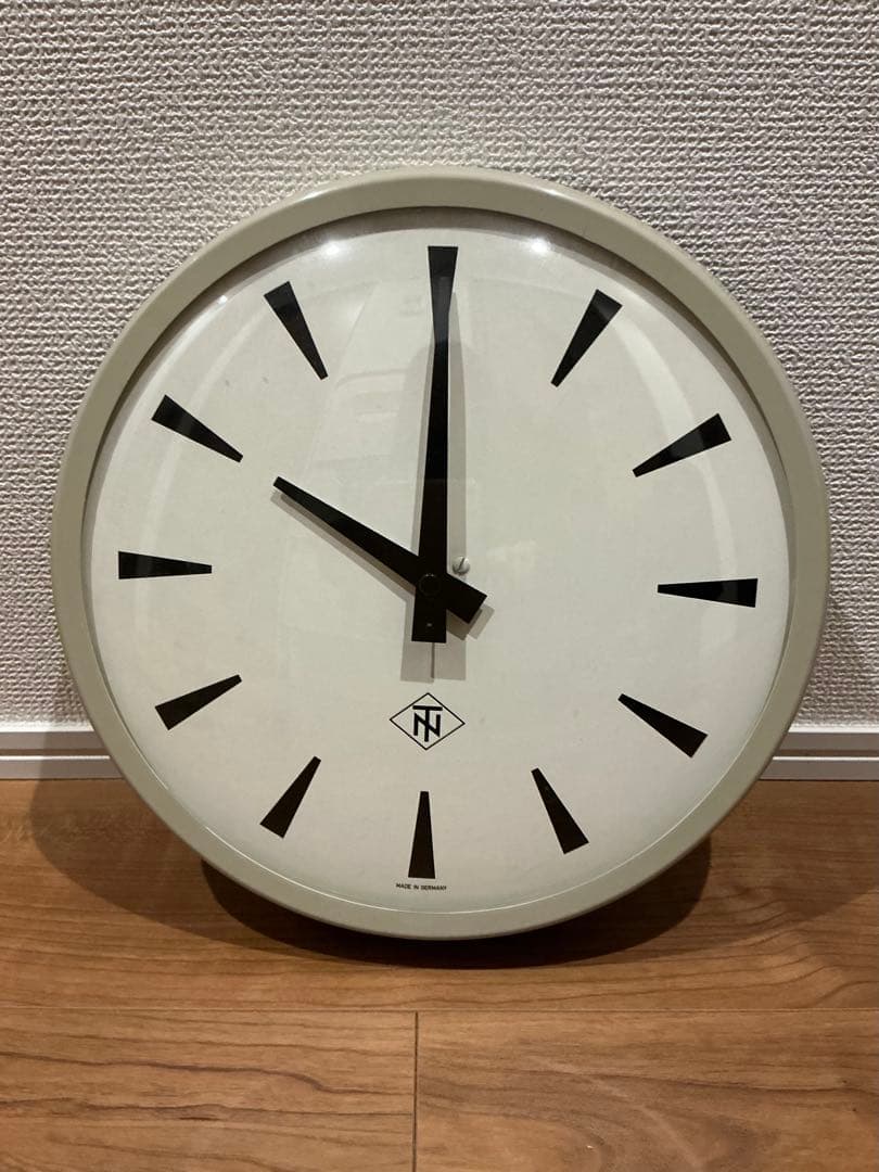 西ドイツ TN 掛け時計 ヴィンテージ レトロ インダストリアル ジャンク品
