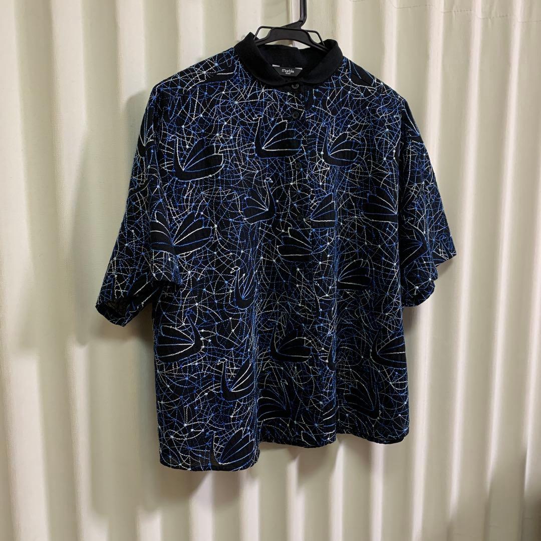 ほMarbleSUD マーブルシュッド　スワン　ブラウス　トップス刺繍　2025