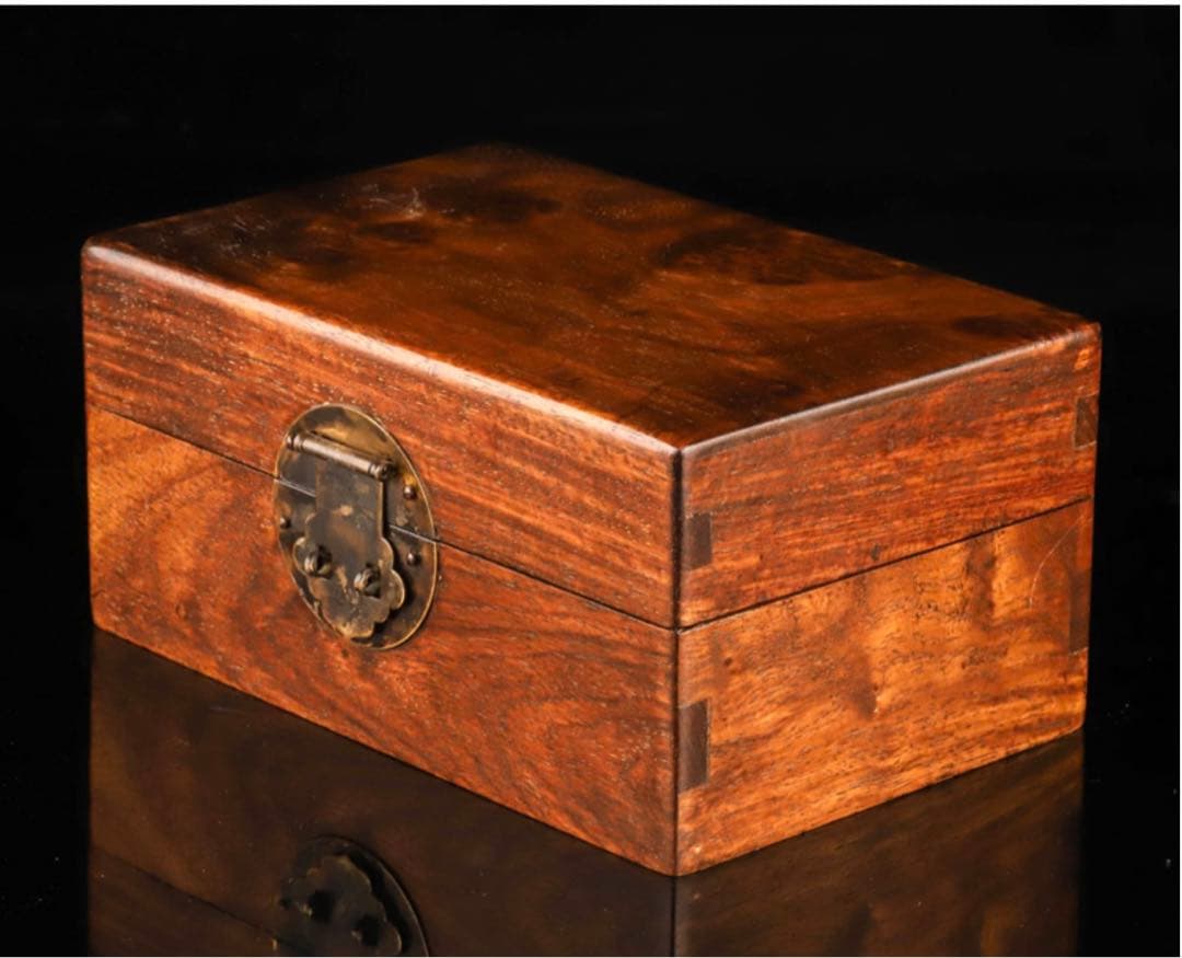 【激レア】海南黄花梨 玉杢 小箱 印材箱 印箱